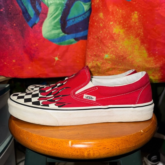 Vans Red Slip-On Sneakers - Picture 2 of 5